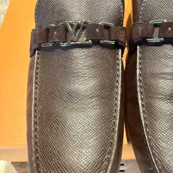 LV Monogram Leather Drivers